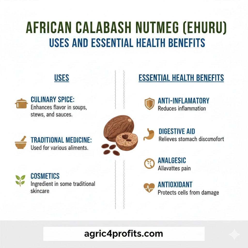 African Calabash Nutmeg (Ehuru): Uses and Essential Health Benefits