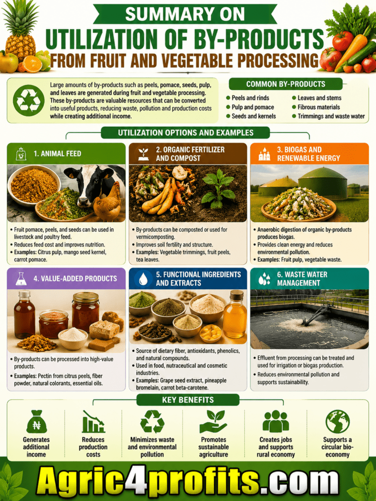 Utilization of By-Products from Fruit and Vegetable Processing