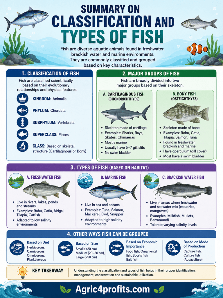 Classification and Types of Fish