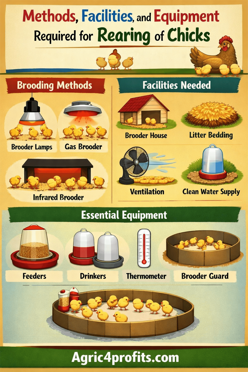 Methods, Facilities, and Equipment Required for Rearing of Chicks ...