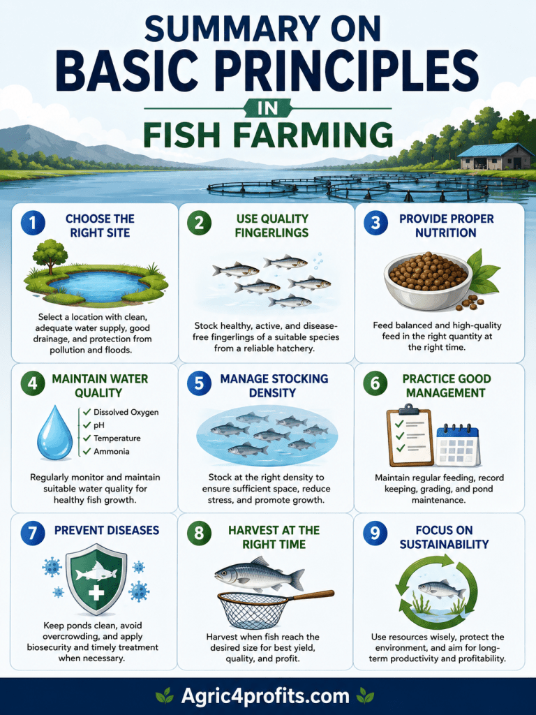 Basic Principles in Fish Farming - Agric4Profits
