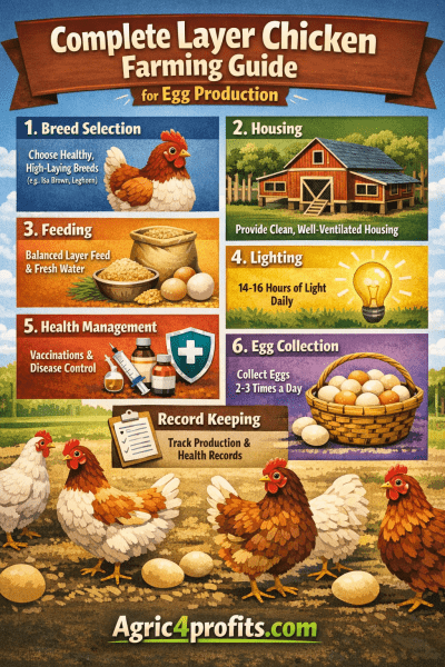 Complete Layer Chicken Farming Guide for Egg Production - Agric4Profits