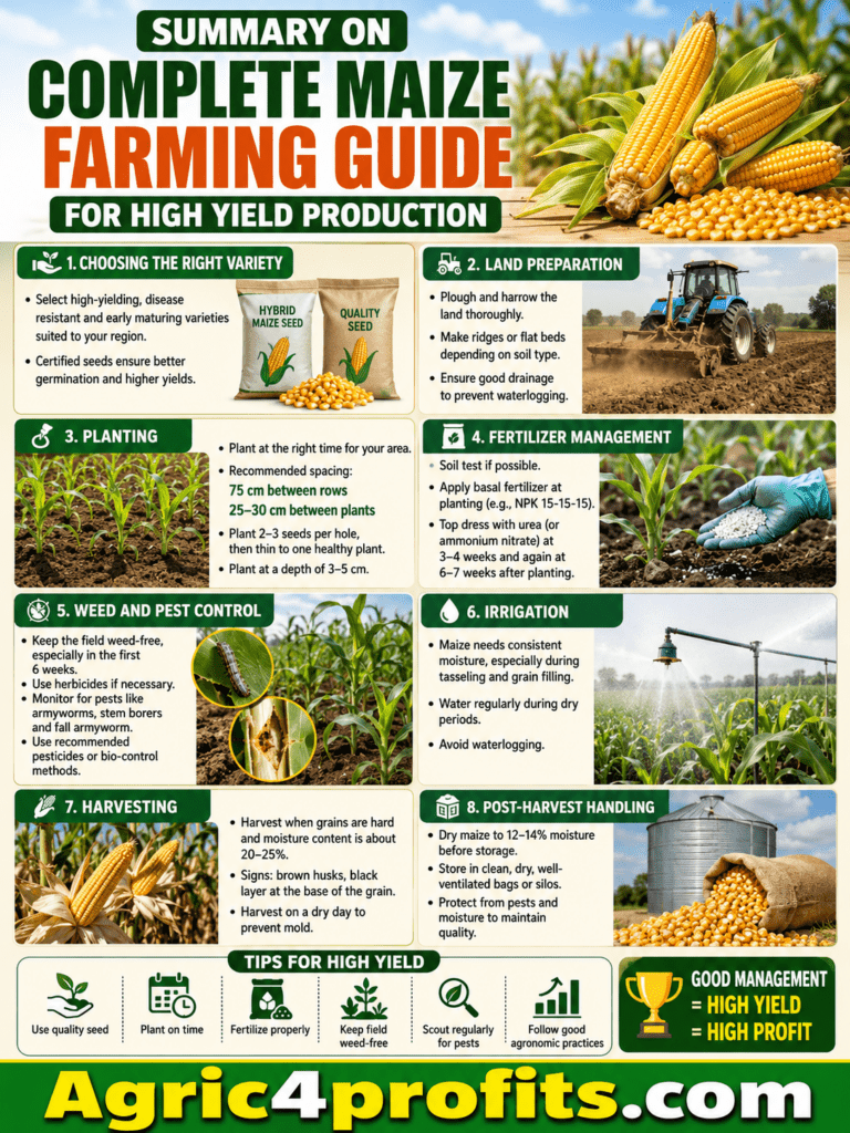 Complete Maize Farming Guide for High Yield Production
