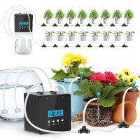 Watering System for Indoor Plants, 10 Automatic Watering Devices, Programmable Water Timer, Self-Priming Pump, Drip Irrigation System Kit