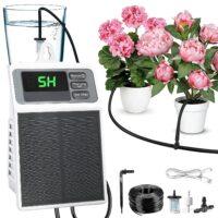 Solar Powered Automatic Drip Irrigation System with Timer for Potted Plants, Indoor/Outdoor Irrigation System for Garden, Balcony, etc.